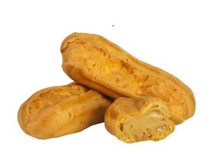 Пирожное "Эклер вкус сливки с вареной сгущенкой" Комлево