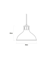 Потолочный светильник EDM 32111 Потолочный светильник Металл 60 W (30 x 25 cm)