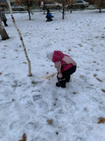 Лопата детская для снега, деревянная малая, длинна 40 см