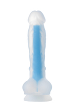 Фаллоимитатор светящийся в темноте Beyond by Toyfa синий 16,5 см