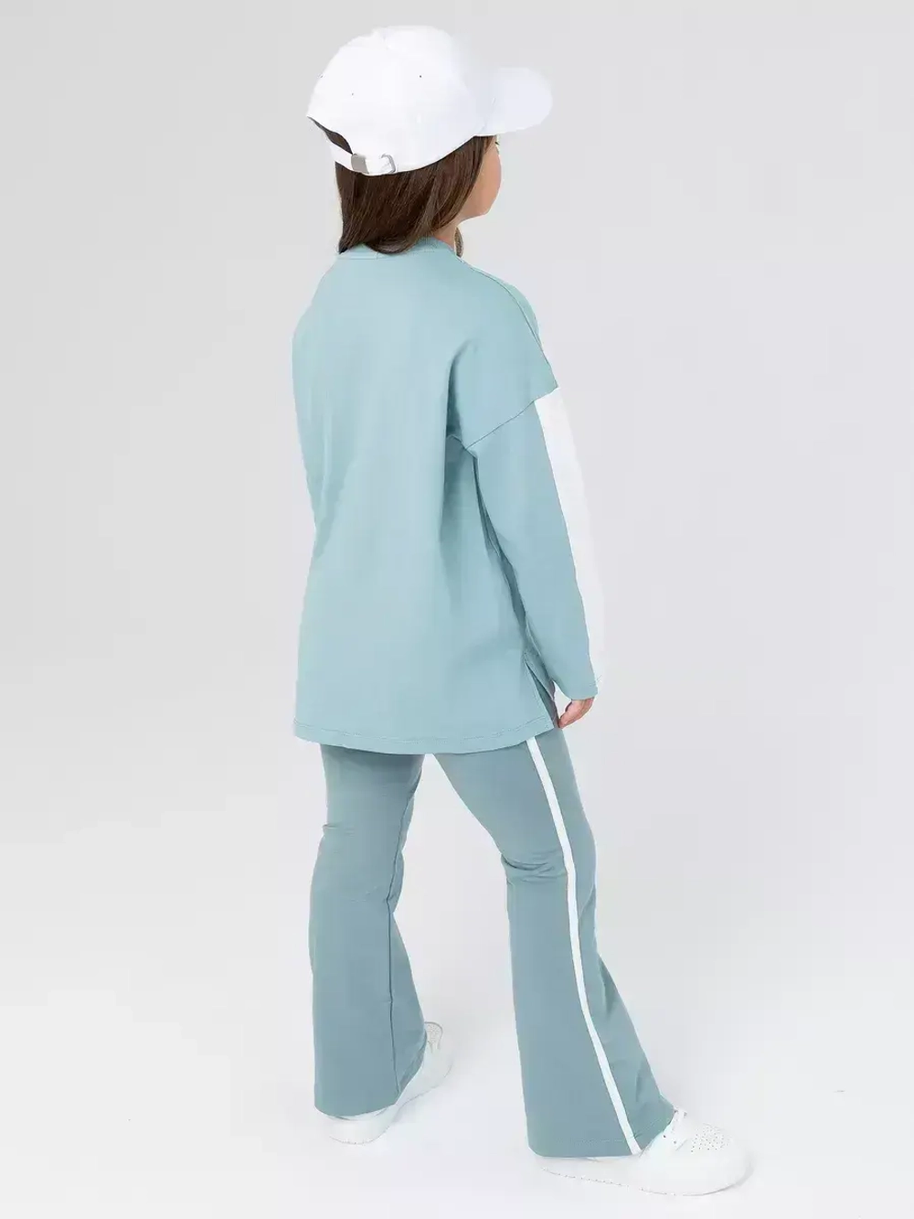 Костюм для девочки оверсайз голубой