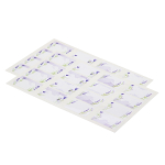 Набор наклеек 4,5х6 см, прямоугольные, 2 листа, лаванда