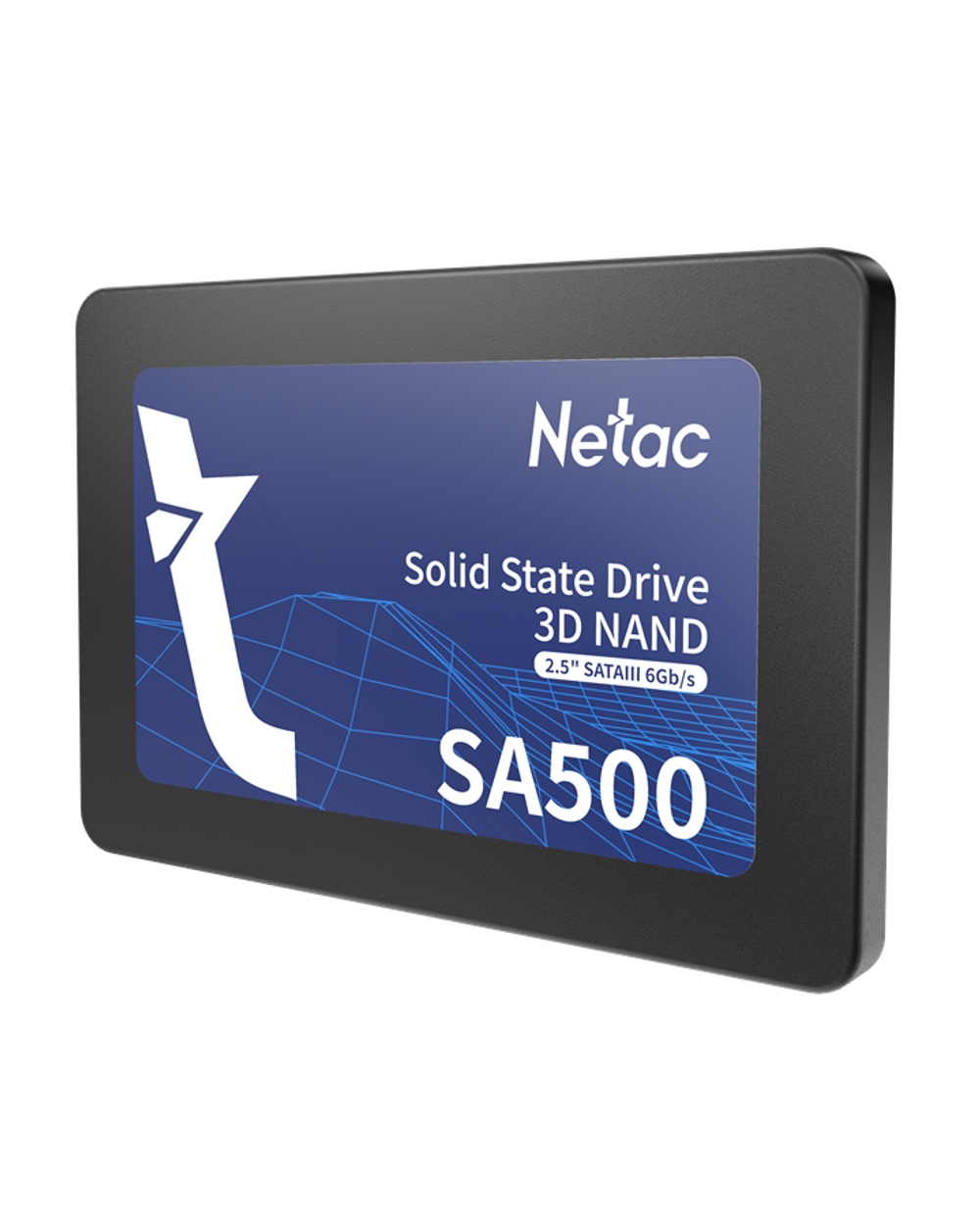 Ssd накопитель Netac SSD SA500 512GB 2.5 SATAIII 3D NAND, R/W up to 520/450MB/s, TBW 240TB, 3y wty