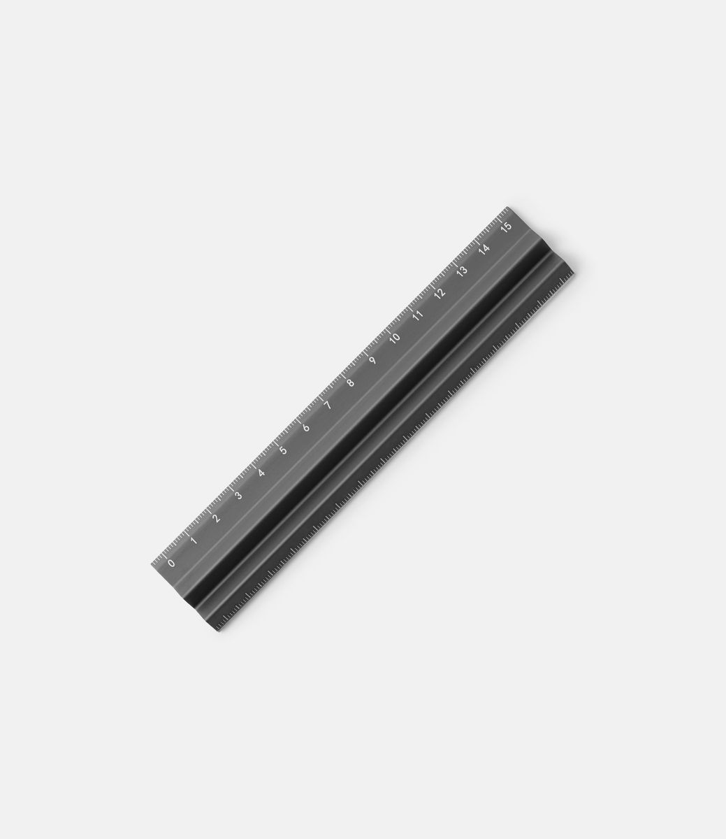 Antou W Ruler Gunmetal Grey — линейка из алюминия