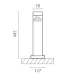 376907 Светильник RAGGIO LED 6W 260LM ЧЕРНЫЙ 4000K IP55