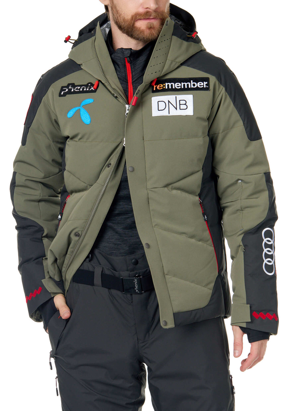 PHENIX куртка пуховая горнолыжная TEAM NOR EFB72OT01 Куртка Norway Alpine Team Hybrid Down Jacket KA