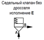 LC40DB40E7X/V - Логический клапан (патрон) Ду40, функция - предохранительный клапан давления, давление открытия 4 бар, E = седельный без демпфера, уплотнение V = FKM