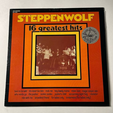 Винтажная виниловая пластинка LP Steppenwolf 16 Greatest Hits (USA 1980) Born To Be Wild