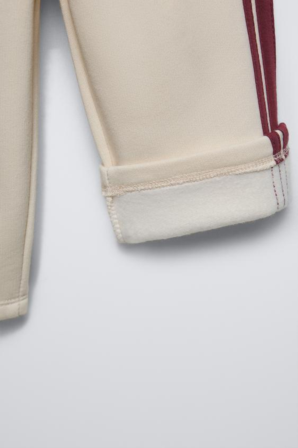 ZARA БРЮКИ WIDE LEG С ЛАМПАСАМИ, ЭКРЮ