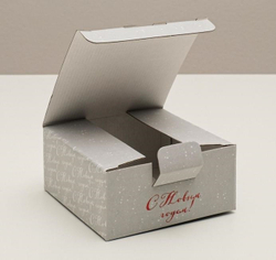 Коробка складная одиночная Квадрат «Уютного Нового года» Снегирь, 15*15*7 см, 1 шт.