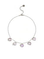 Чокер "Amour" с аметистом Silver