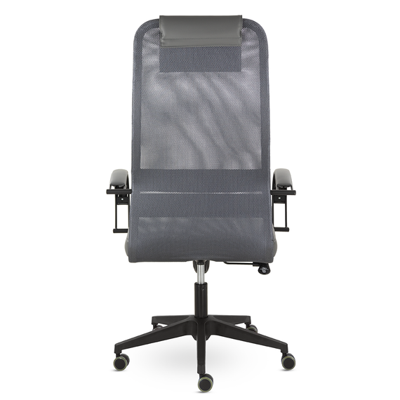 Кресло СН-602 Соло Макс Комби пластик SoloBL Ср S-0422/TW-72/Е72-к/S-0422 (темно-серый/серый)