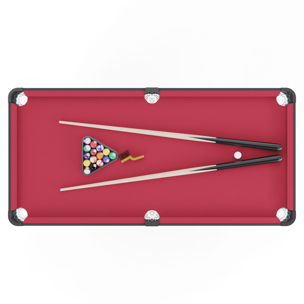 Бильярдный стол DFC 54" 135 x 65 см красный