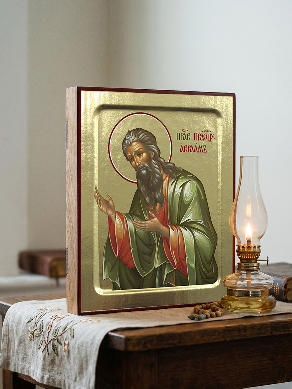 Икона Авраама, праведного праотца на дереве: 125 х 160 (Синопсисъ)