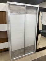 Шкаф-купе 2-х ств.без зеркала Пальмира Выбеленное дерево/артвуд темный