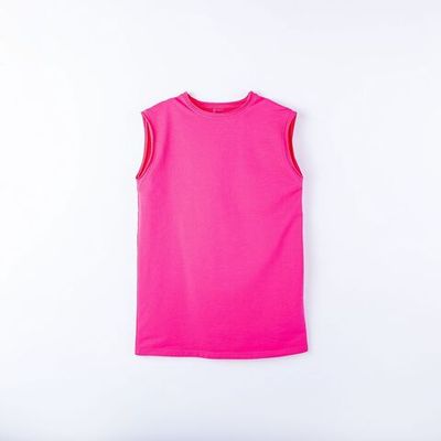 Sleeveless dress for teens - PINK