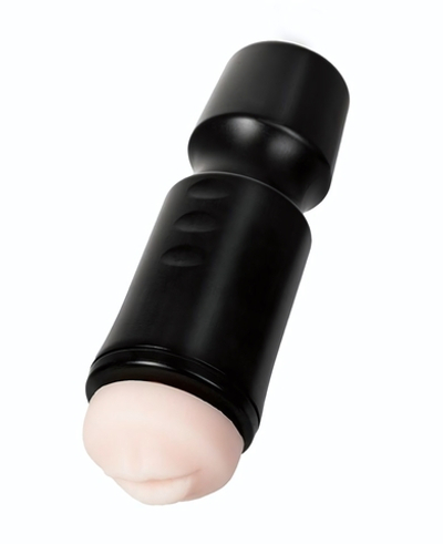 Мастурбатор-ротик A-Toys в черной колбе (Цвет: телесный)