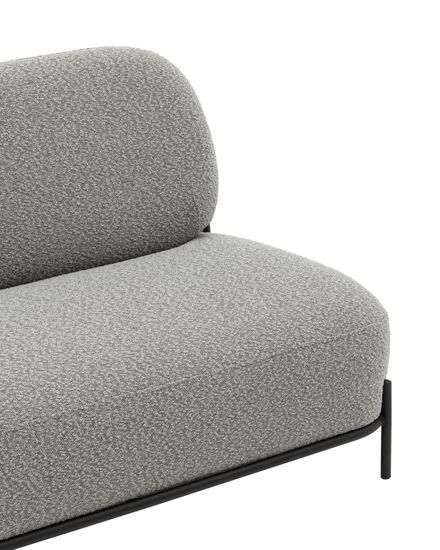 Диван Стоун ткань букле серый