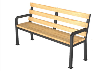 Скамейка дачная со спинкой 3000 мм (уличная)