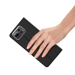 Чехол книжка из PU кожи черного цвета от Dux Ducis для смартфона ASUS Zenfone 12 Ultra, серия Skin Pro Series Case