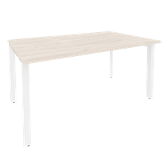 Onix Стол переговорный O.MP-PRG-1.4 Денвер Светлый/Металл Белый 1580*980*750