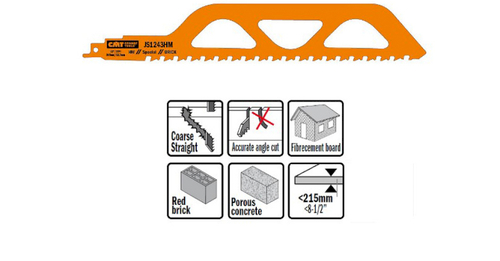 Пилка сабельная специальная 455x12,7x2TPI CMT JS2243HM