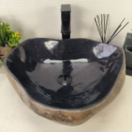 Раковина из речного камня RS-65060 49*41*15 0862