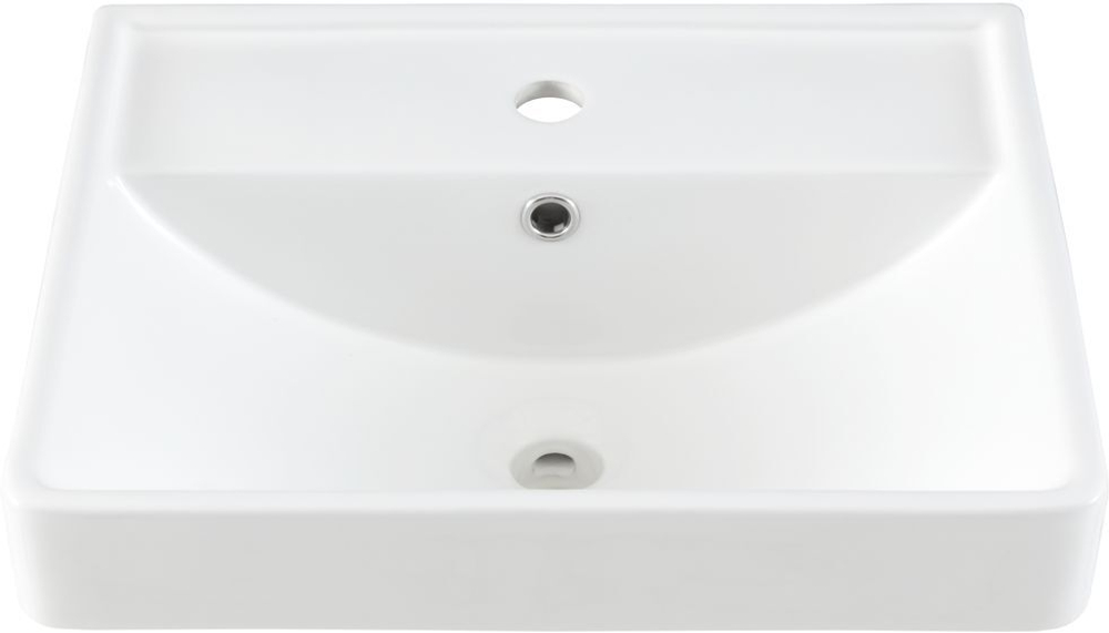 РАКОВИНА КЕРАМИЧЕСКАЯ НАКЛАДНАЯ ИРИС 515*415*185ММ (301802)