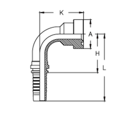 Фитинг DN 20 SFS CAT 3/4 41.3 (90)