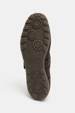 ZARA СПОРТИВНЫЕ БАЛЕТКИ, КОРИЧНЕВЫЙ