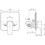 Смеситель Ideal Standard  CERAFINE MODEL D A7188AA для душа