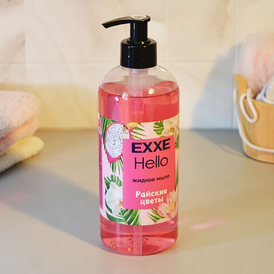 Мыло жидкое "Райские цветы" 0,5л, EXXE Hello