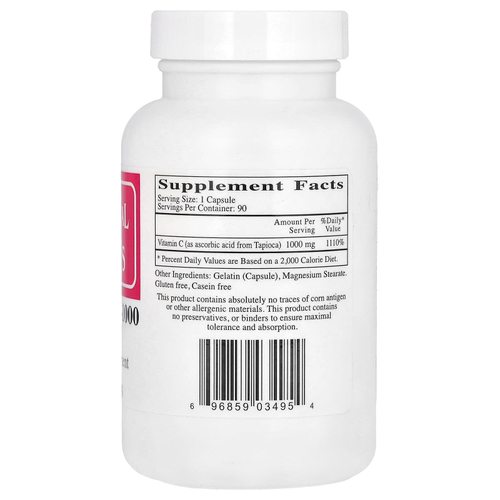 Ecological Formulas, витамин C-1000, 90 капсул