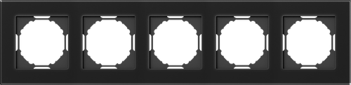 Рамка 5-я, Natural чёрное стекло, серия A07