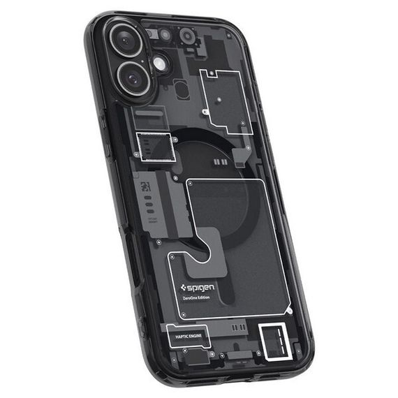 Чехол Spigen Ultra Hybrid для iPhone 16 (ACS08208) Zero One / Черный
