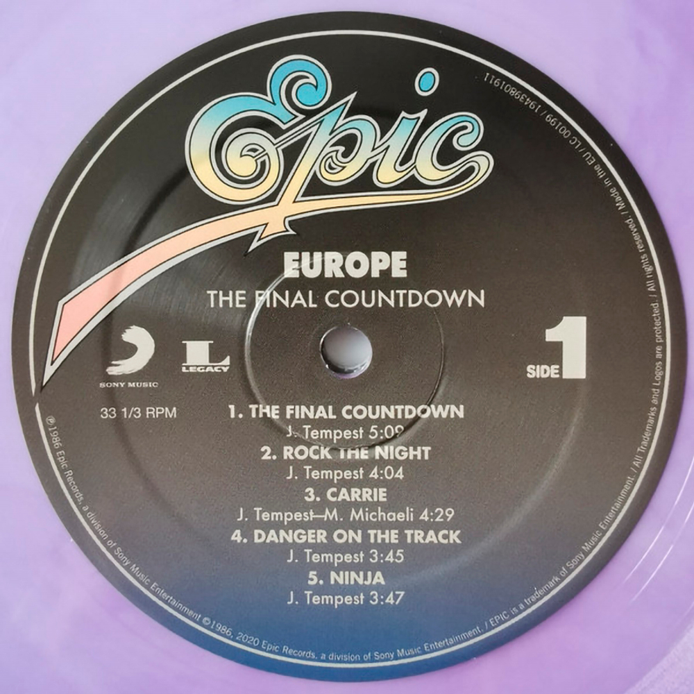Europe / The Final Countdown (Limited Edition)(Coloured Vinyl)(LP)