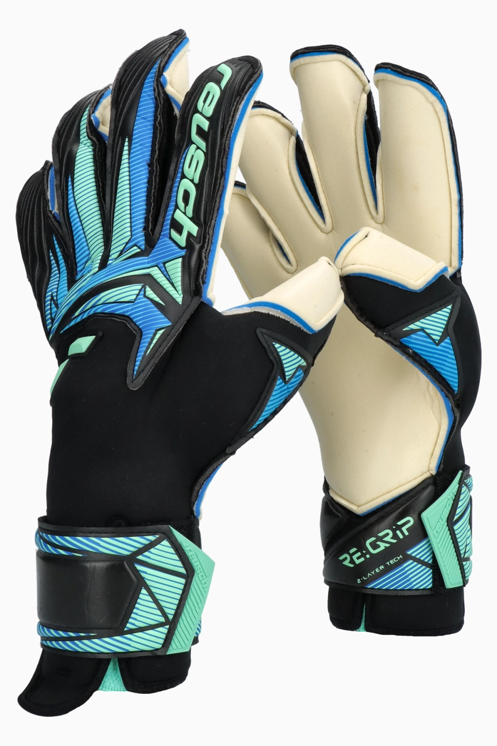 Вратарские перчатки Reusch Attrakt RE:GRIP Evolution - черный