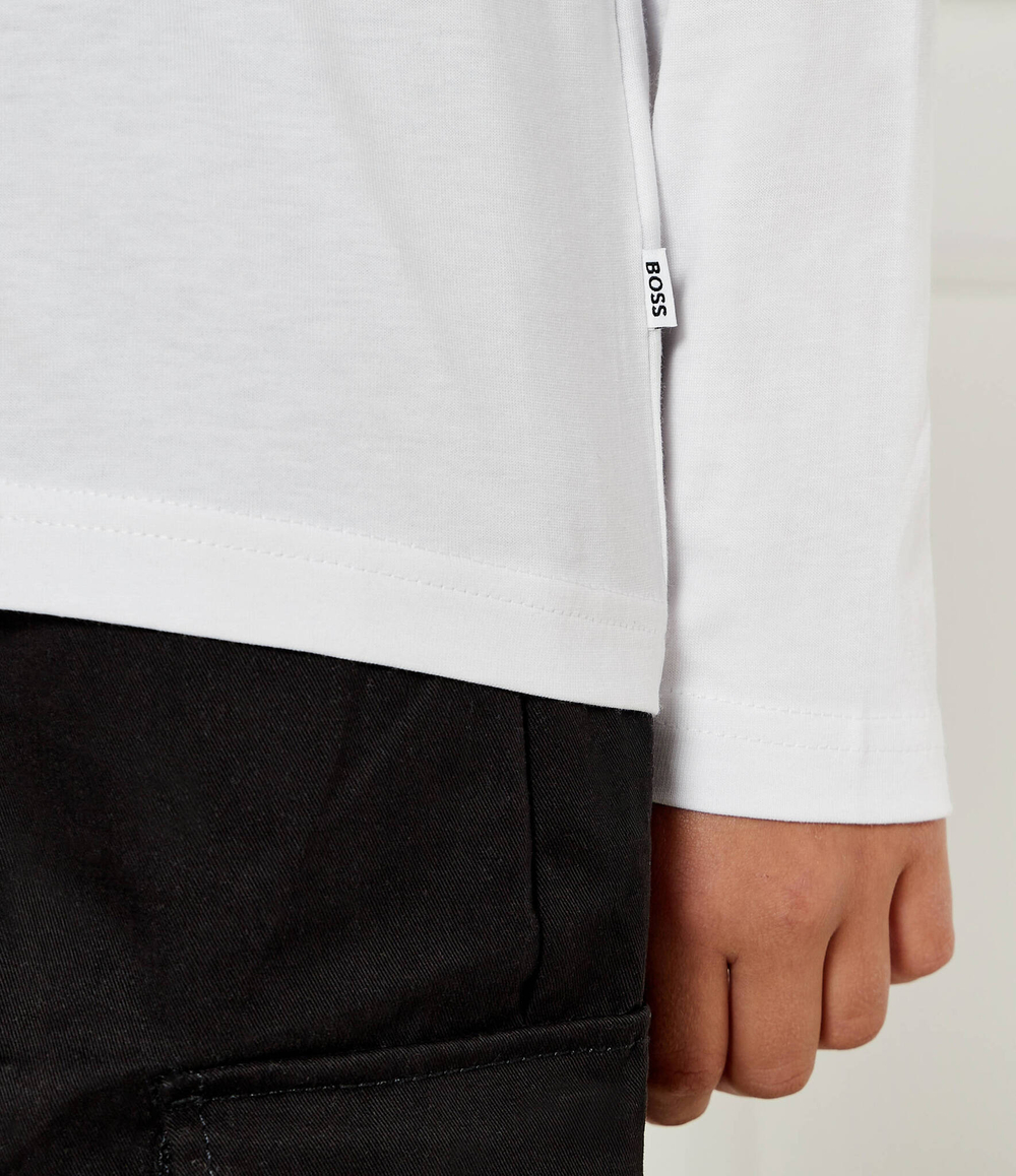 Лонгслив BOSS Kidswear - белый(J51225)