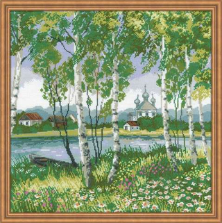 "Березовая роща"-1436 вышивка