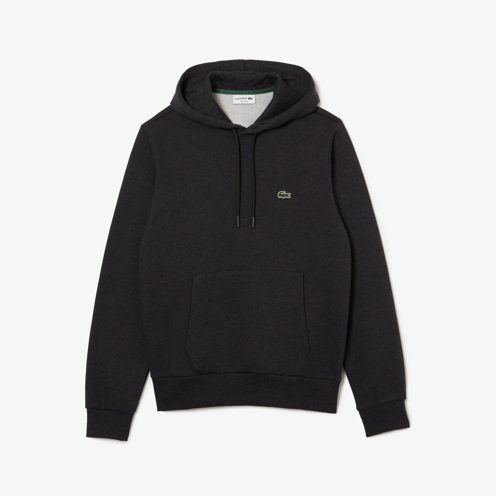 Худи Lacoste Fleece тёмно-серое