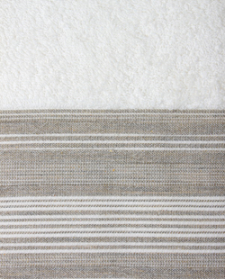 Набор полотенец 3 шт Devilla Brest Сплошная полоса белый