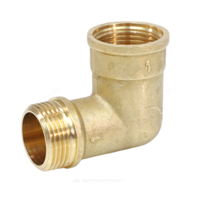 Угольник латунь переходной Ду 20 (3/4") ВР/НР VALFEX VF.092.L.034