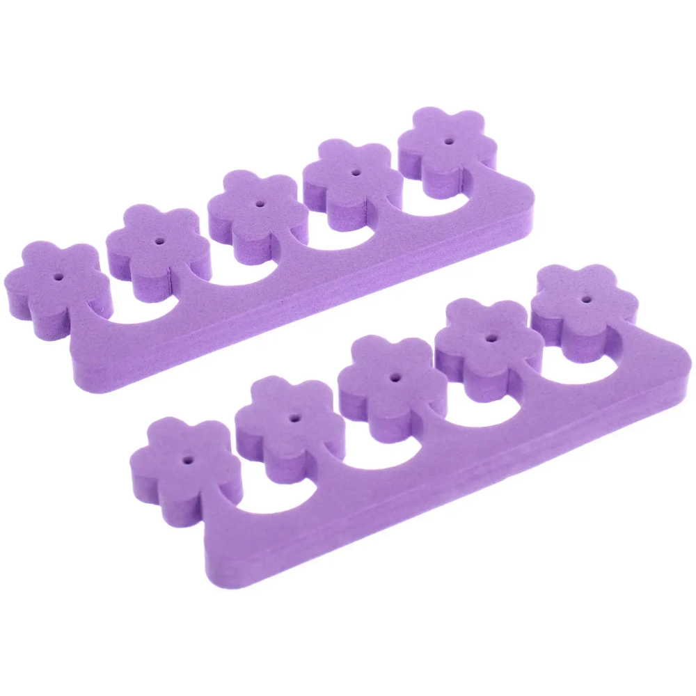 Разделители для пальцев ног на блистере «Ultramarine - цветок», цвет фиолетовый