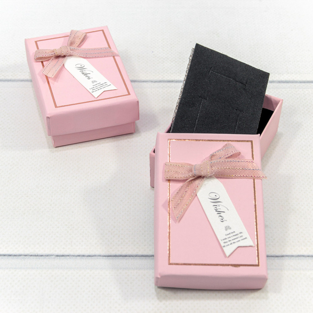 Коробка Ювелирная 8х5.5х2.7 см Набор 2 шт (Розовый)