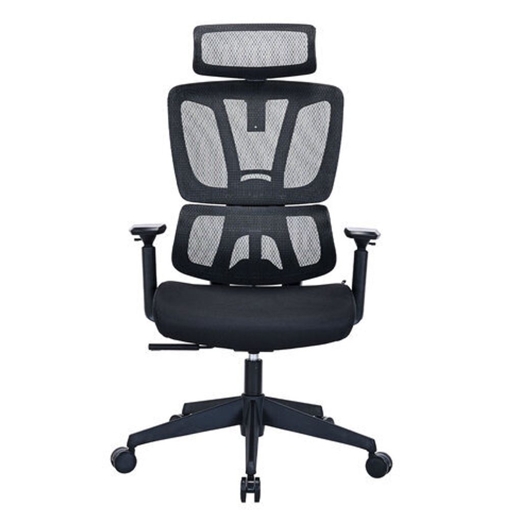 Кресло BRABIX PREMIUM "Veyron ER-703", адаптивный механизм, регулируемый подголовник, сетка/ткань, черное, 532966