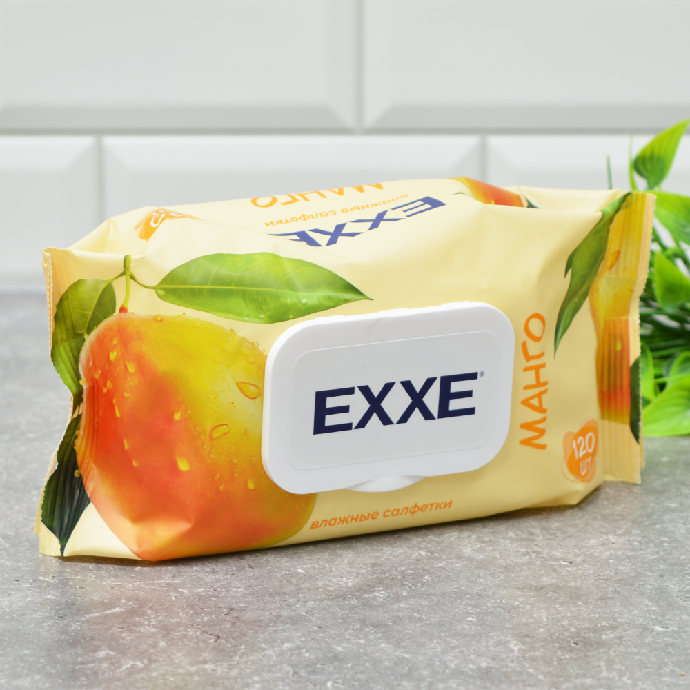 Салфетки влажные 120шт "Манго" EXXE