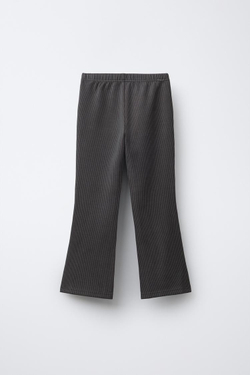 ZARA БРЮКИ FLARE В РУБЧИК С МОДАЛОМ, ШОКОЛАДНЫЙ