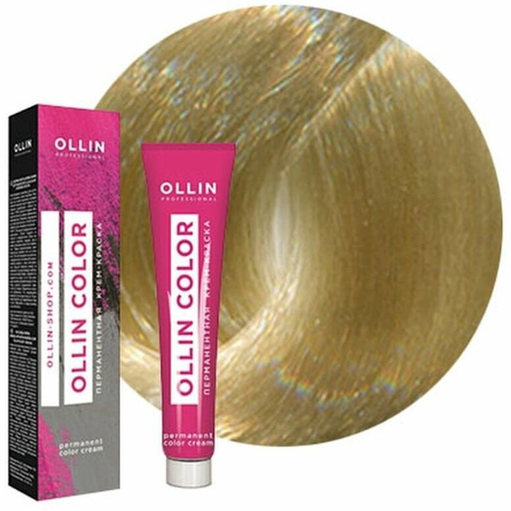 OLLIN COLOR 10/03 светлый блондин прозрачно-золотистый 100 мл Перманентная крем-краска для волос