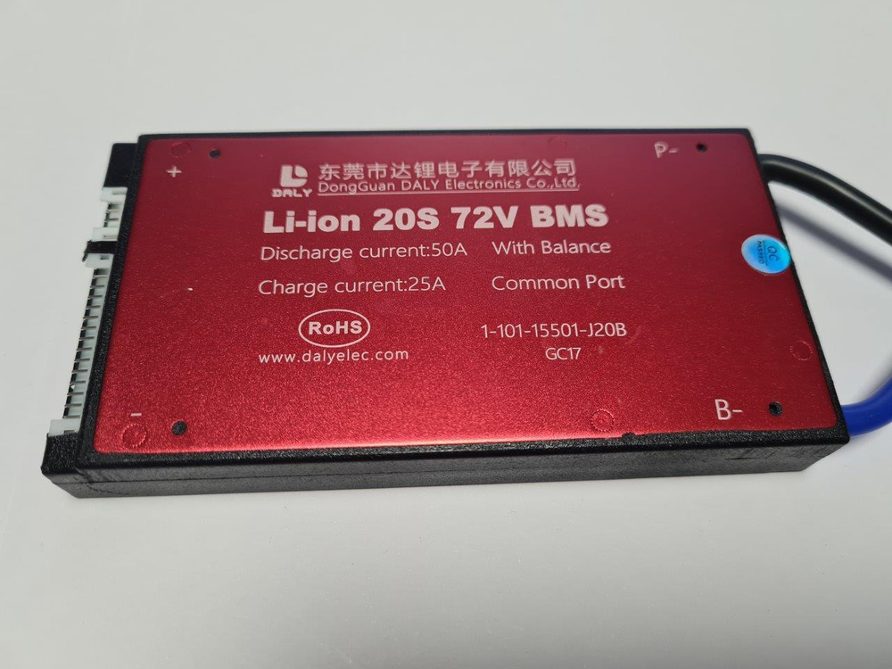 Плата контроля BMS Li-ion 21S 72V 30A