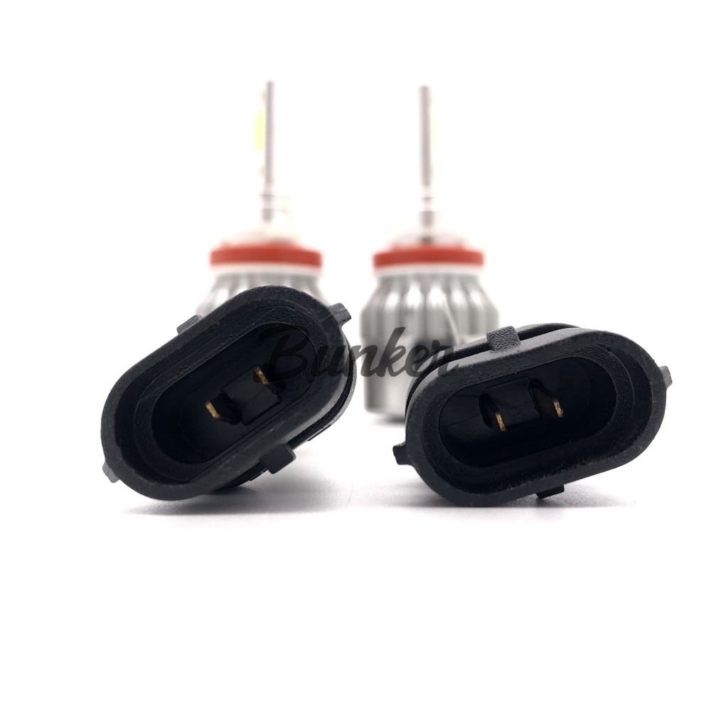 Светодиодные лампы C9, цоколь H11 в головной свет, (компл)